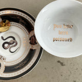 "You have been poisoned" Snake cup and saucer set