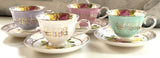 4 Liquor Demitasse/Espresso Cup and Saucer Sets, 3 Ounces