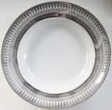 Customizable Gold or Silver Plate or cup & Saucer Set, Porcelain