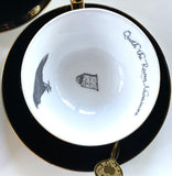 11 Piece Edgar Allan Poe Tea Set with spoons, food safe, Porcelain