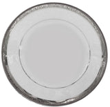 Customizable Silver or Gold Plate or cup & Saucer Set, porcelain