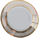 Customizable Gold or Silver Plate or cup & Saucer Set, Porcelain