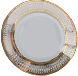 Customizable Gold or Silver Plate or cup & Saucer Set, Porcelain