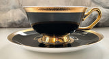 Floral skeleton key teacup and saucer set