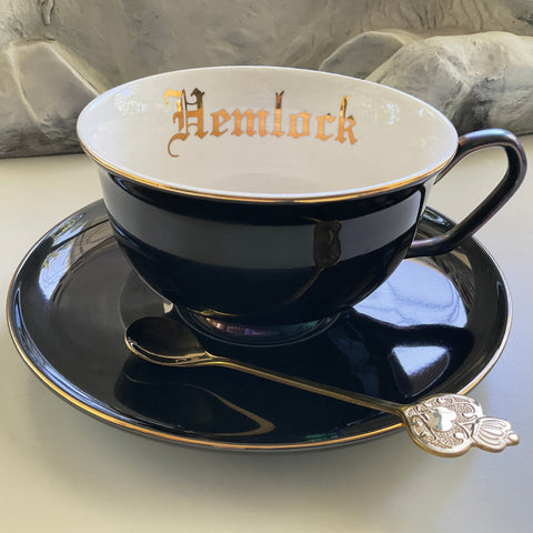 SELECTED SECOND - LARGE CAPACITY Patinaed "Hemlock" Teacup & Saucer Set