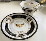 Halloween Cup and Saucer Set with spoon