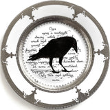 Edgar Allan Poe Raven Plate or Teacup & Saucer Set