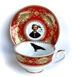 Edgar Allan Poe Plate or Teacup & Saucer Set