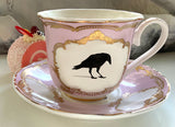 Raven Teacup & Saucer Set