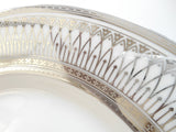 Customizable Gold or Silver Plate or cup & Saucer Set, Porcelain