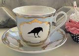 Raven Teacup & Saucer Set