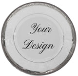 Customizable Silver or Gold Plate or cup & Saucer Set, porcelain