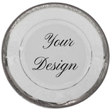 Customizable Silver or Gold Plate or cup & Saucer Set, porcelain