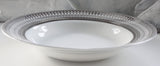Customizable Gold or Silver Plate or cup & Saucer Set, Porcelain