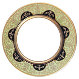 Customizable Green, Gold and Black Plate, Porcelain