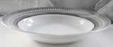 Customizable Gold or Silver Plate or cup & Saucer Set, Porcelain