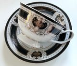 Customizable Black and Gold Plate or Cup & Saucer Set