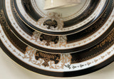 Customizable Black and Gold Plate or Cup & Saucer Set