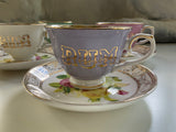 4 Liquor Demitasse/Espresso Cup and Saucer Sets, 3 Ounces