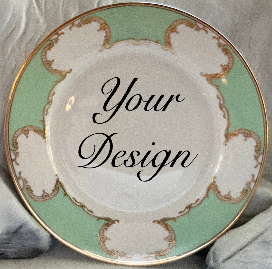 Customizable teacup & saucer set, 8 oz, vegan bone china – Angioletti  Designs