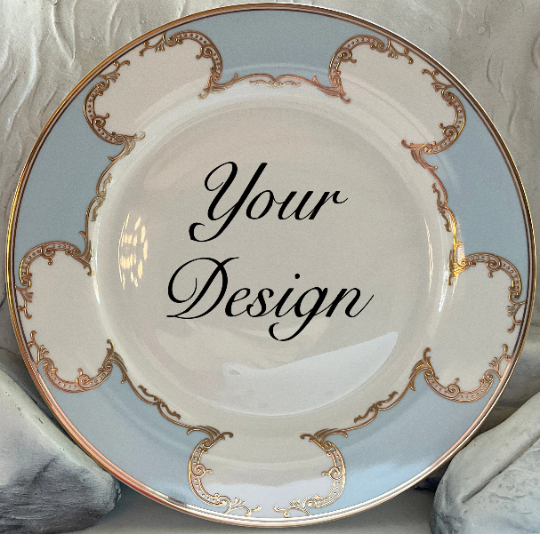 Customizable teacup & saucer set, 8 oz, vegan bone china – Angioletti  Designs