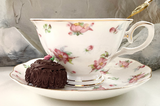 "Your Mom" Teacup & Saucer Set, 8 oz, Porcelain
