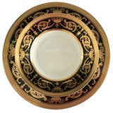 Customizable Black & Gold Plate or cup & Saucer Set, porcelain