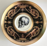 Ouija Board & Skull Teacup & Saucer Set, 8 oz, Porcelain