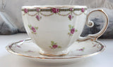 "Questionable Morals" Teacup & Saucer Set, 8 oz, Porcelain