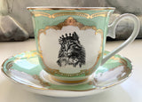 Royal Cat Tea Set, vegan bone china
