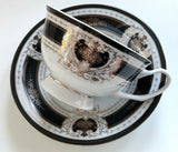 Crow Teacup & Saucer Set, 8 oz, Porcelain