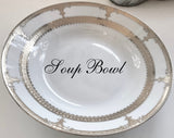 Customizable Silver Plate or Cup & Saucer Set, Porcelain