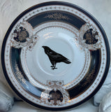Crow Teacup & Saucer Set, 8 oz, Porcelain