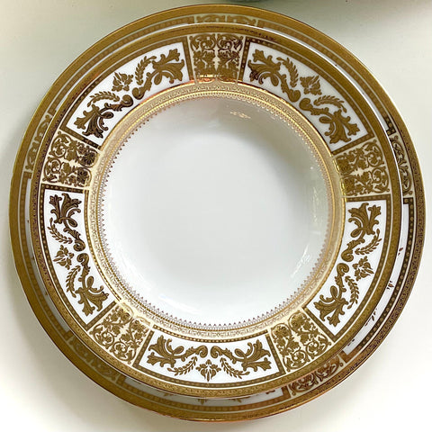 Customizable Gold Plate or Cup & Saucer Set, Porcelain