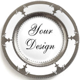Customizable Silver Plate or Cup & Saucer Set, Porcelain
