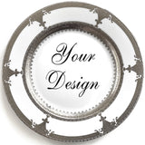 Customizable Silver Plate or Cup & Saucer Set, Porcelain