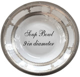 Customizable Silver Plate or Cup & Saucer Set, Porcelain