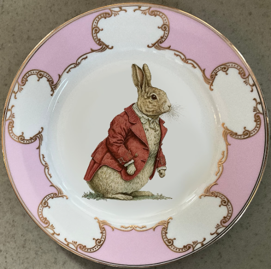 bunny plates china