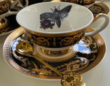 Moth, Cat, Bat or Raven Teacup & Saucer Set
