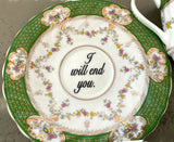 "I will end you" Teacup and Saucer Set, 6 ounces