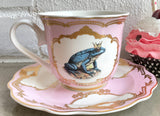 Frog Prince Tea Set, 7 or 11 Pieces, Food Safe and Durable. Vegan Bone China.