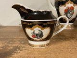 Skulls and Roses Anatomical Black Tea Set, 11 Pieces
