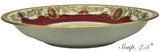 Vintage maroon and gold stag beetle plate or cup and saucer set, porcelain