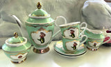 Merman or Mermaid Tea Set, Vegan Bone China