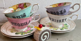 4 Liquor cup and Saucer Sets