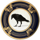 Crow Teacup and Saucer Set or Dinner Plate