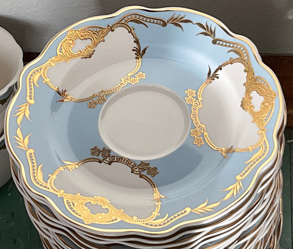 Bat Teacup & Saucer Set, 8 oz, vegan bone china