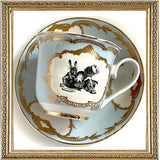 Alice in Wonderland Teacup & Saucer Set, 8 oz