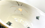 LARGE CAPACITY Patinaed Spider and Fly Teacup & Saucer Set, 12 oz, Porcelain