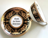Edgar Allan Poe Teacup & Saucer Set (8 oz), Porcelain